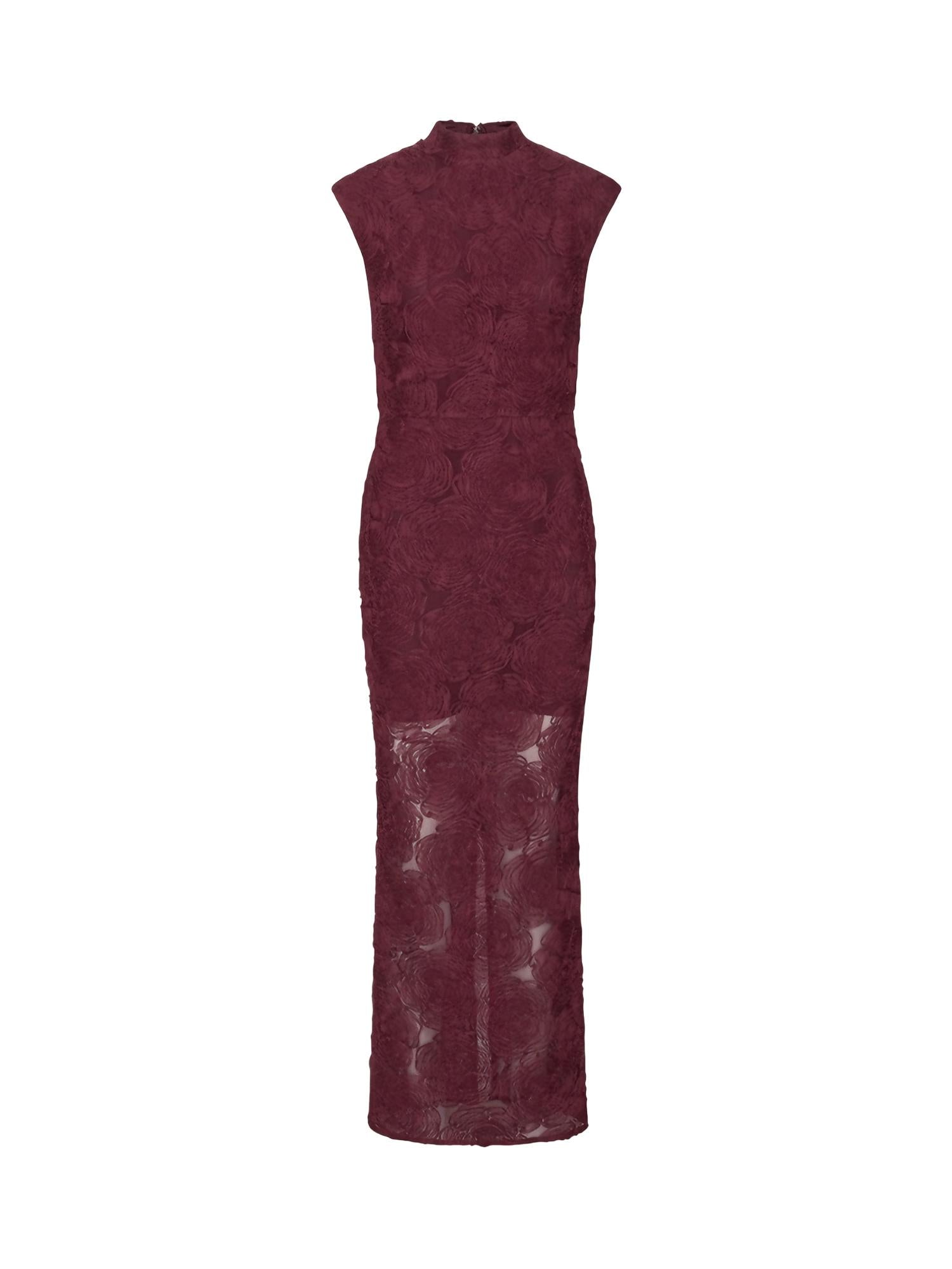 Abito lungo in mesh con stampa floreale 116273 741 ROTATE 