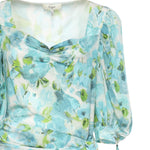 Mini abito drappeggiato in seta con stampa floreale CH26URO52388 91J CHLOÉ 