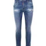 Pantaloni affusolati effetto vissuto S74LB1675 S30872470 DSQUARED2 