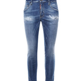 Pantaloni affusolati effetto vissuto S74LB1675 S30872470 DSQUARED2 