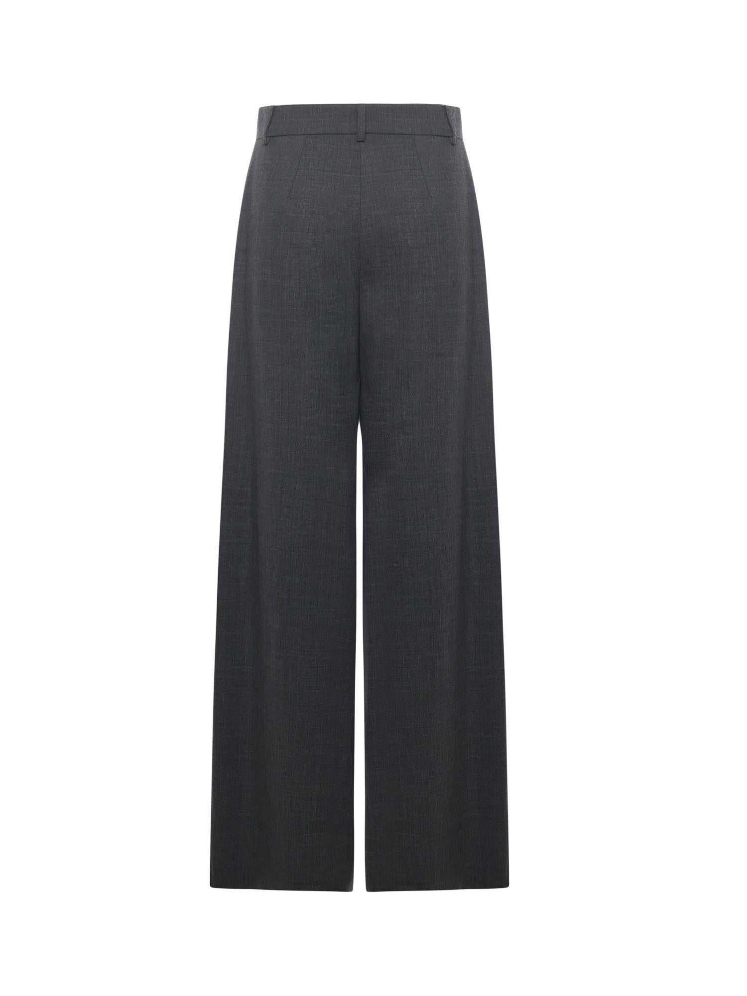 Pantalone dritto in misto lana DP9926 GREY OTTOD'AME 