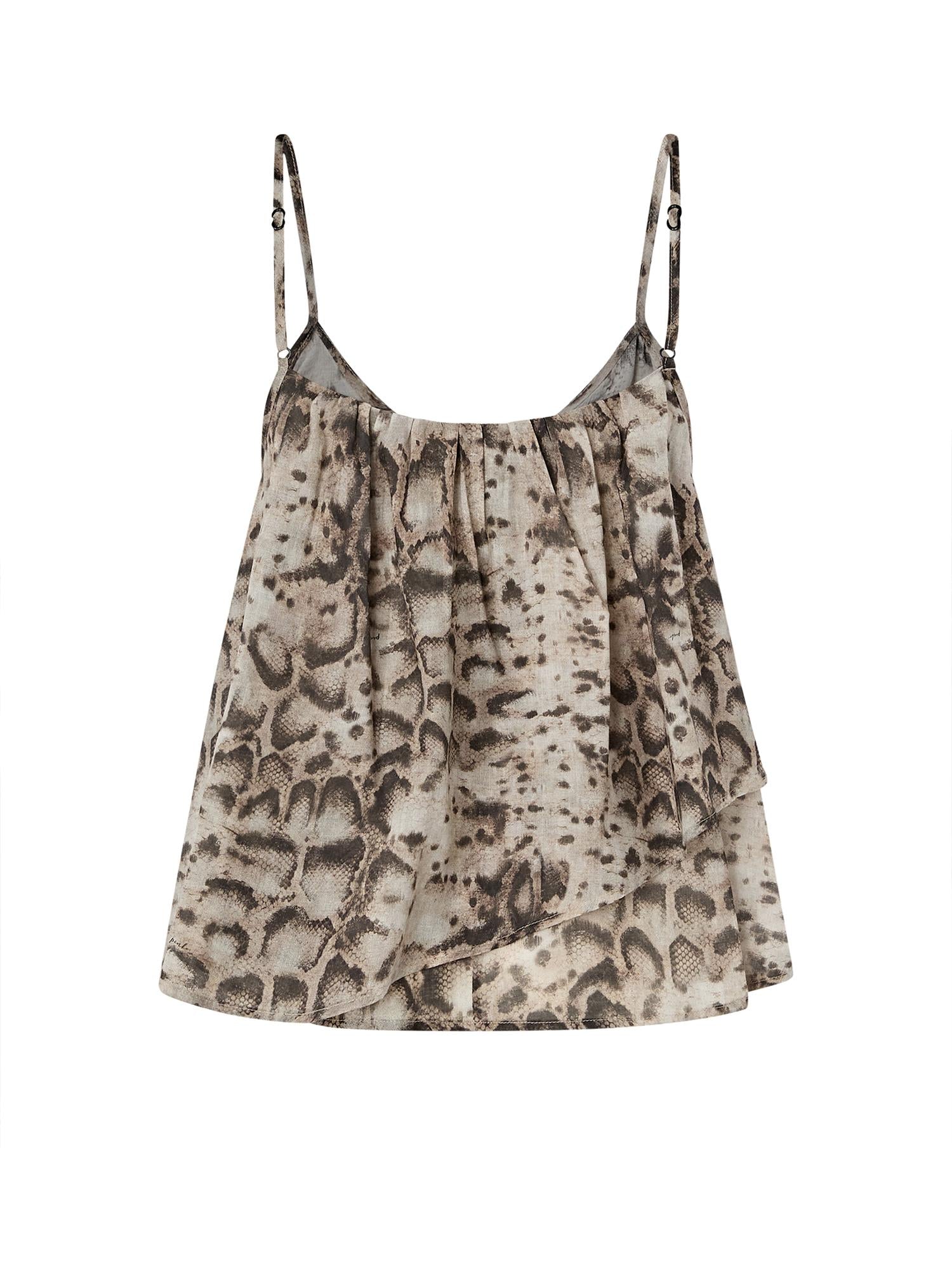 Top con stampa snake 106868 A3APCZ9 PINKO 