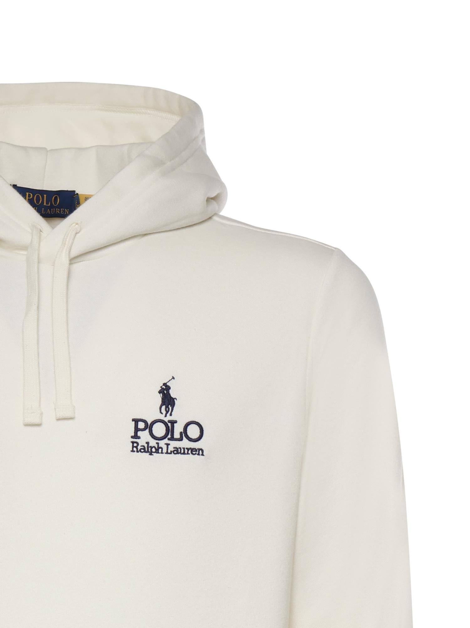 Felpa in misto cotone con logo 710B14661 004 POLO RALPH LAUREN 