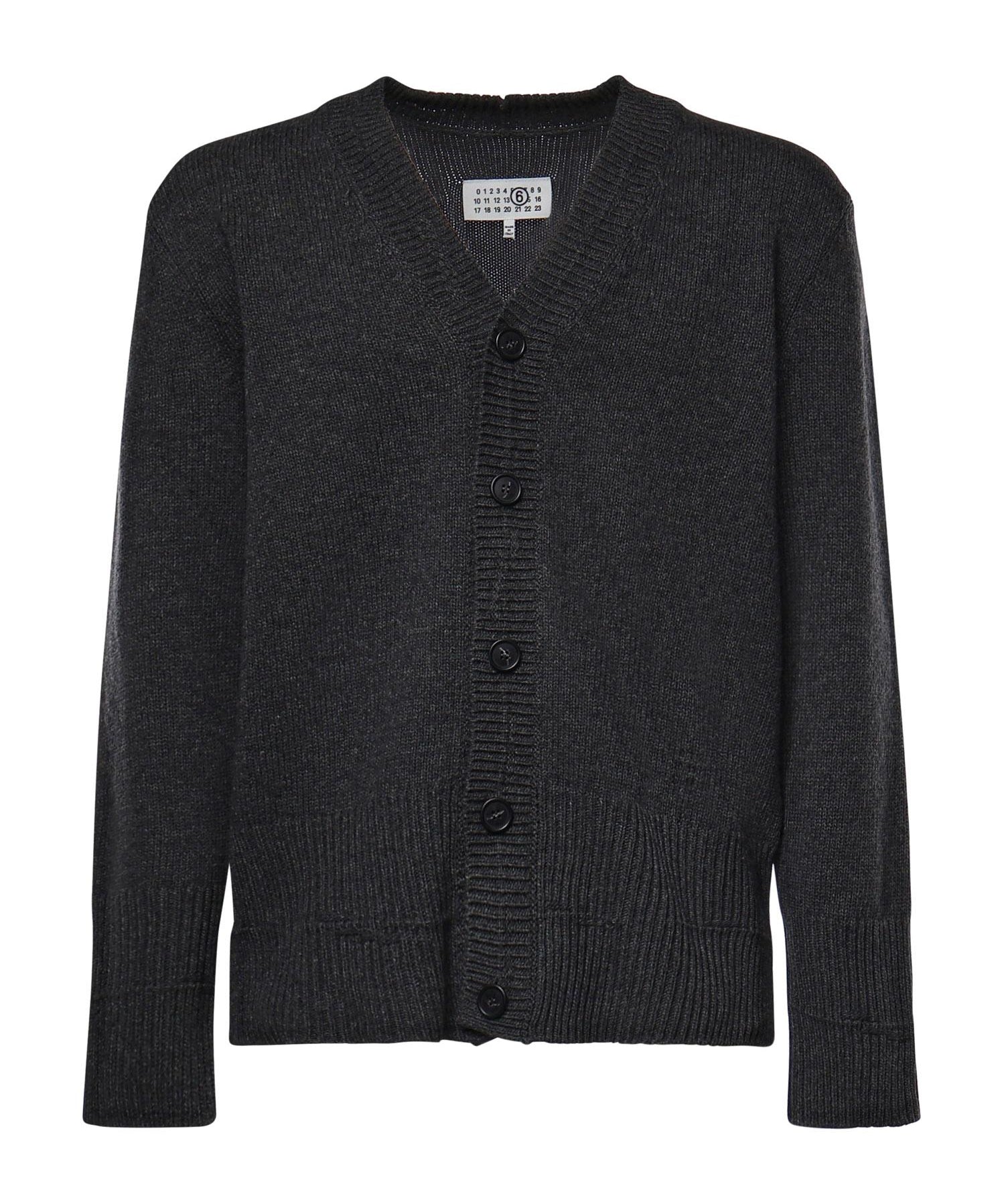 Cardigan in lana SH0HP0014 M13287855M MM6 Maison Margiela 