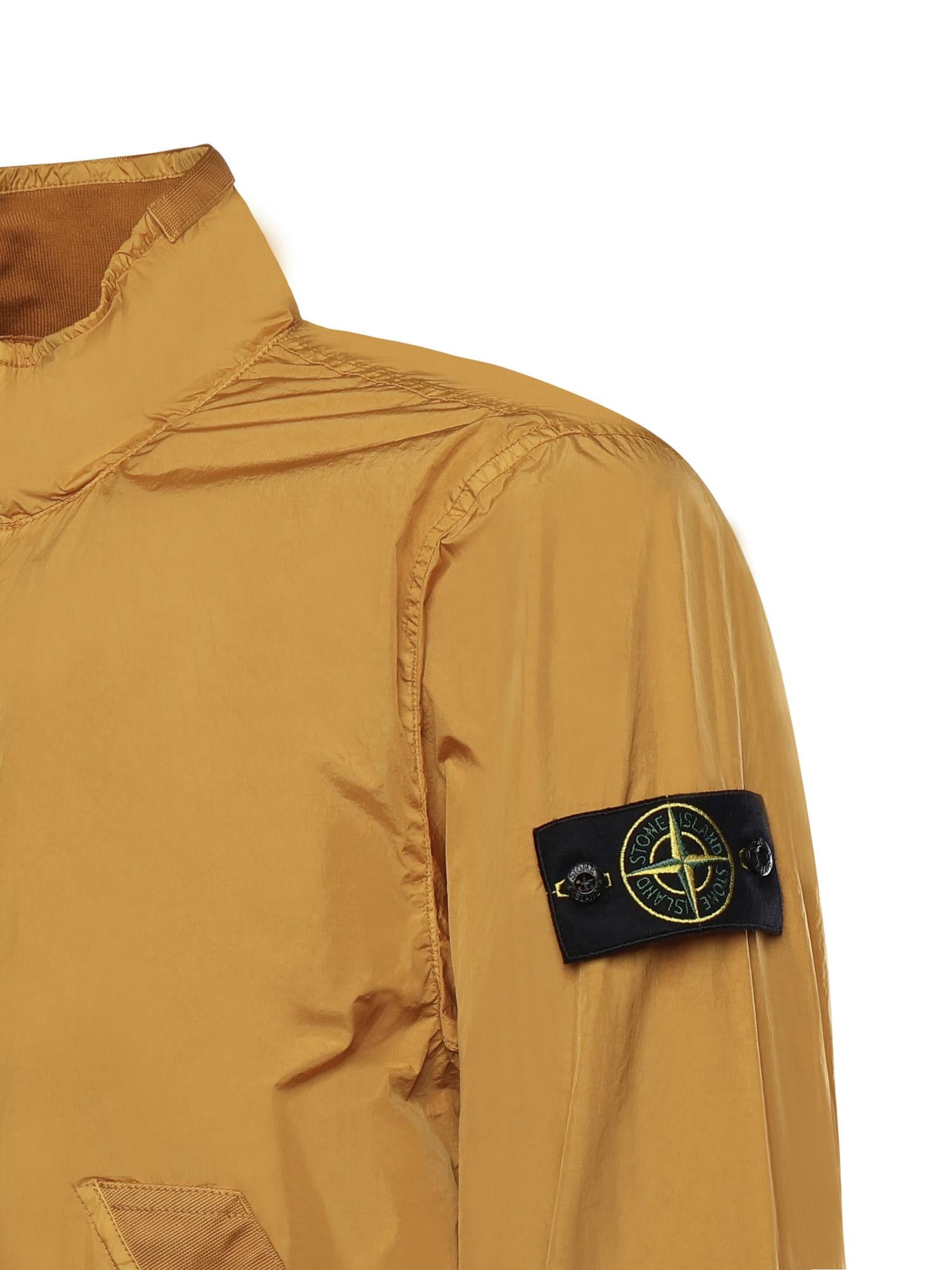 Giacca antigoccia in reps di nylon con logo L1S154100111 S0A23V0034 STONE ISLAND 