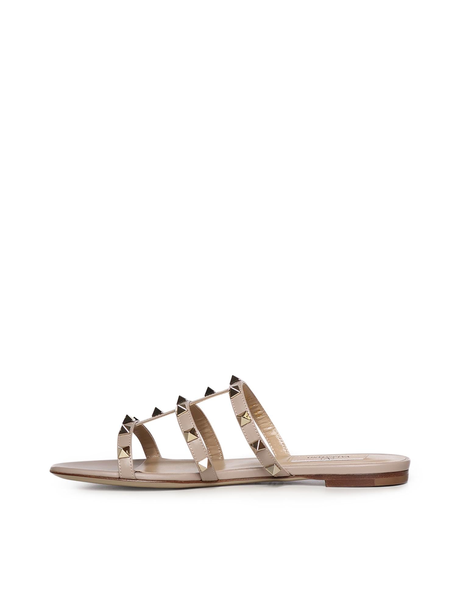Sandalo slide Rockstud in pelle 7W2S0C49 VODP45 VALENTINO GARAVANI 