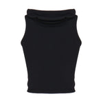 Top Con Cappuccio Nero AA9H10694M035 995 ALAIA 
