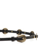 Cintura sottile con placche incise in metallo 104038 A23SZ99W PINKO 