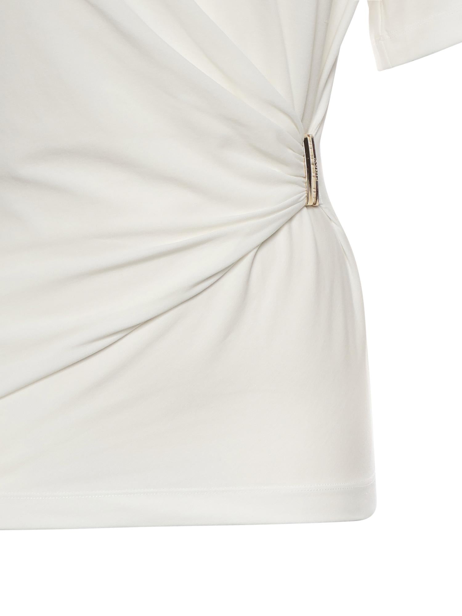 T-shirt Mary con drappeggio 106455 A35DZ05 PINKO 