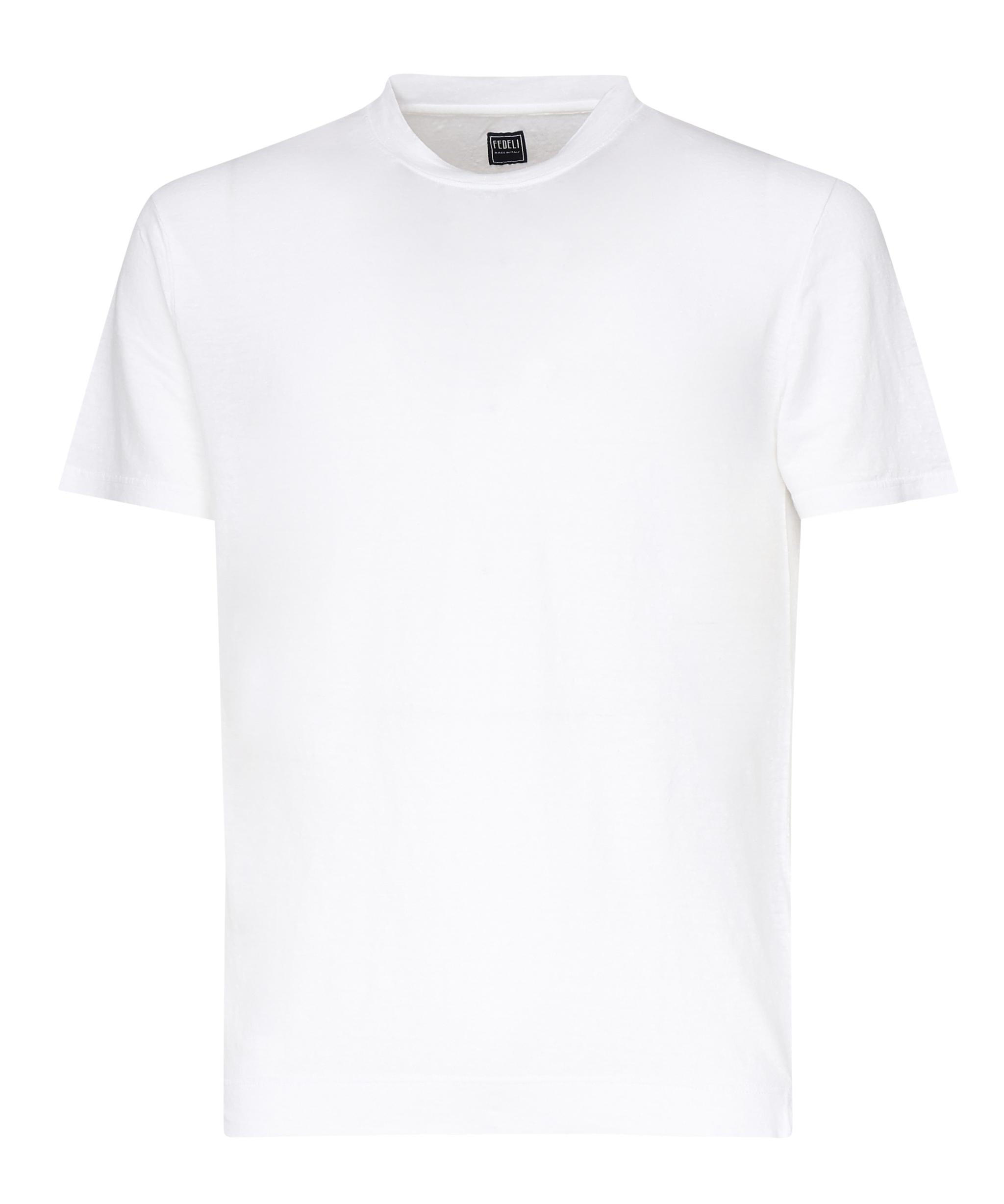 T-shirt in lino<BR/> 8UED0151 41 FEDELI 
