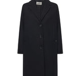 Cappotto midi in misto lana<BR/> DJ0014 NERO OTTOD'AME 