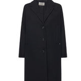 Cappotto midi in misto lana<BR/> DJ0014 NERO OTTOD'AME 