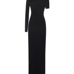 Abito lungo asimmetrico in jersey 425JR0735JS0145 9999 COURREGES 