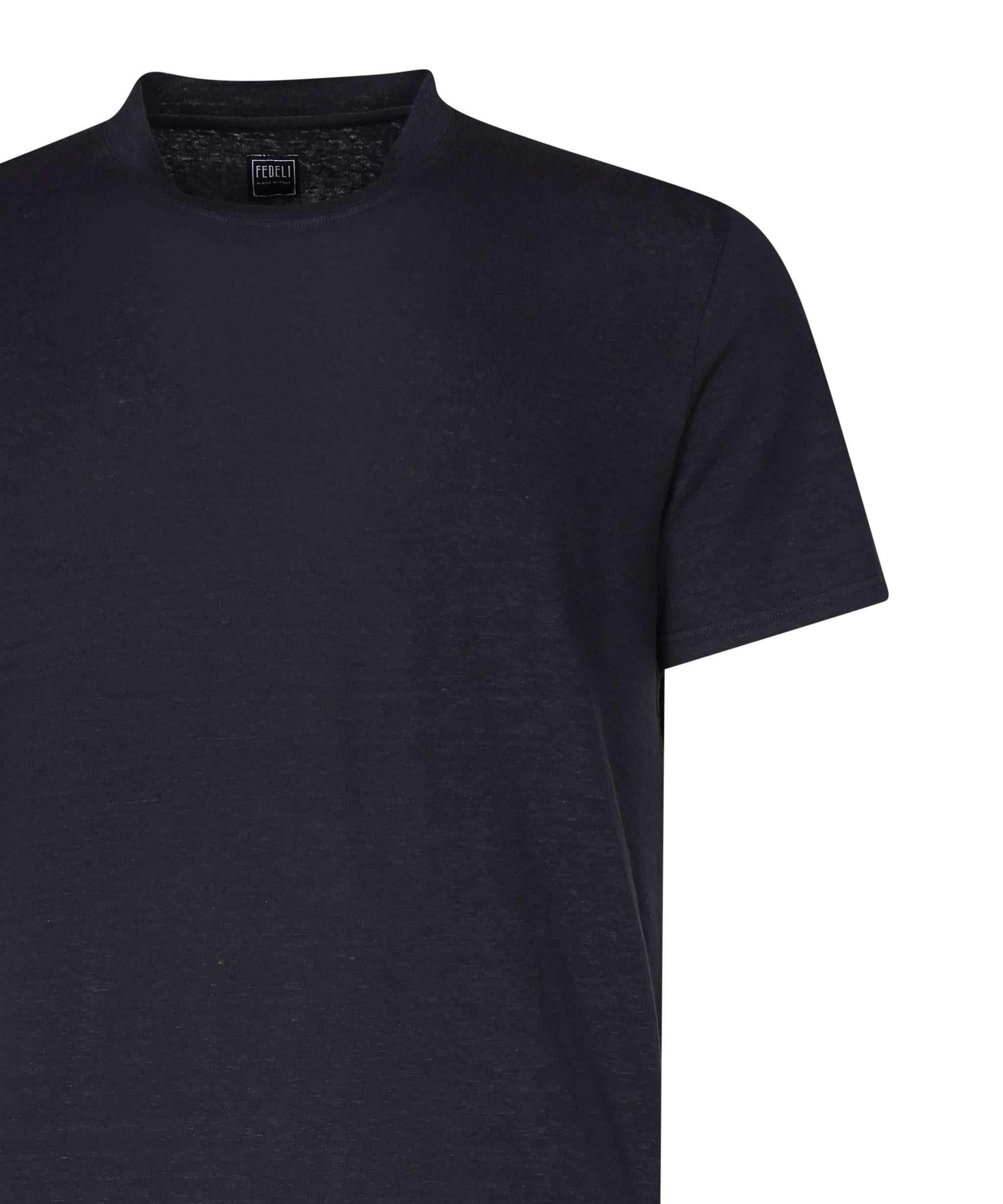 T-shirt in lino<BR/> 8UED0151 626 FEDELI 