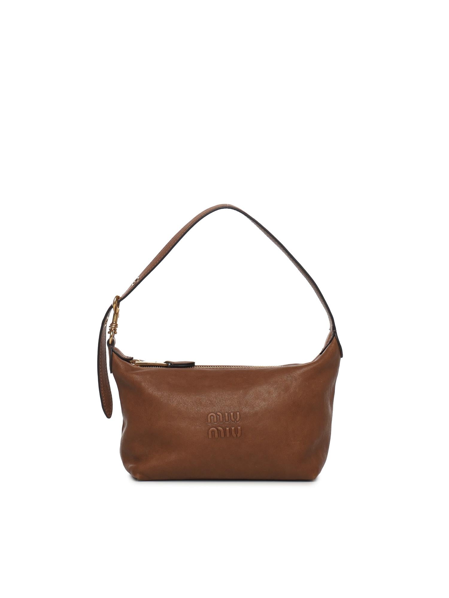 borsa a spalla in nappa Aviator 5NE851 AEFXF0316 MIU MIU 