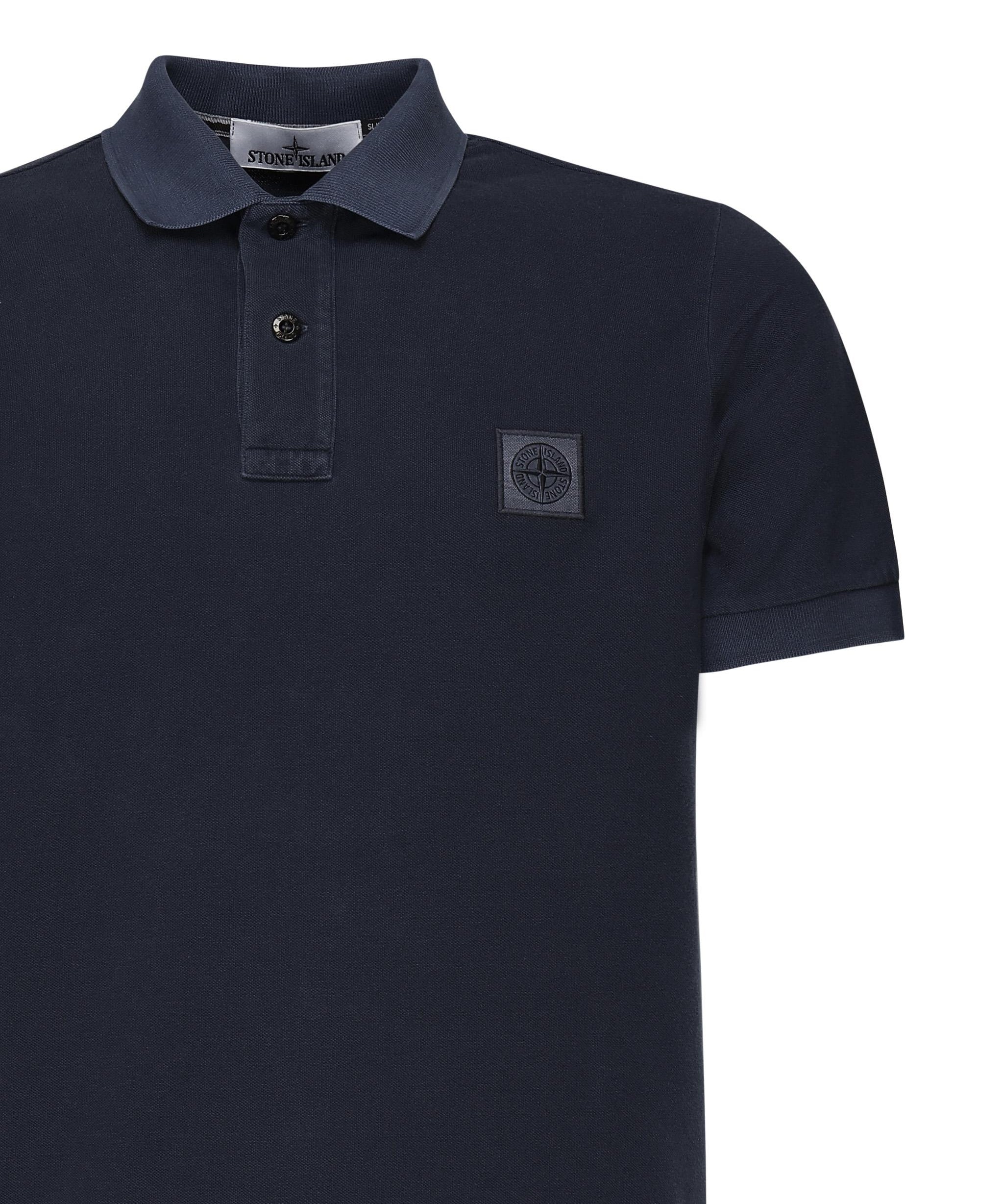 Polo in piqué stretch con patch logo K1S1522002SC S0067V0028 STONE ISLAND 