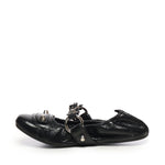 BALLERINA IN PELLE CON BORCHIE 828095 WAD4Y1080 BALENCIAGA 
