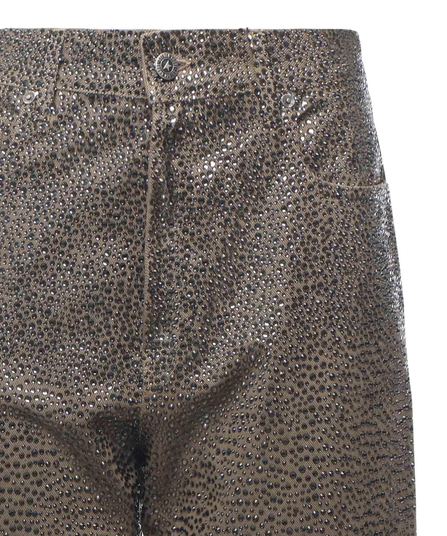 Pantaloni con Swarovski effetto degradè GWP00844 P00207515184 GOLDEN GOOSE 