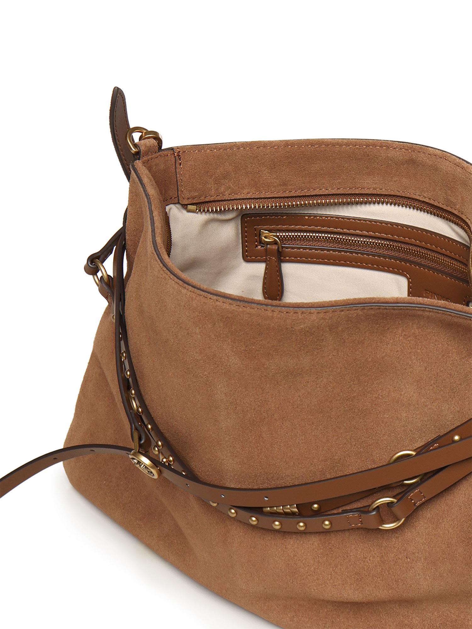 Borsa a spalla grande Belt Bag Big in suede 105903 A0F6L17Q PINKO 
