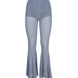 Pantaloni svasati all'uncinetto<BR/> 4P002A -N0946 BLUMARINE 