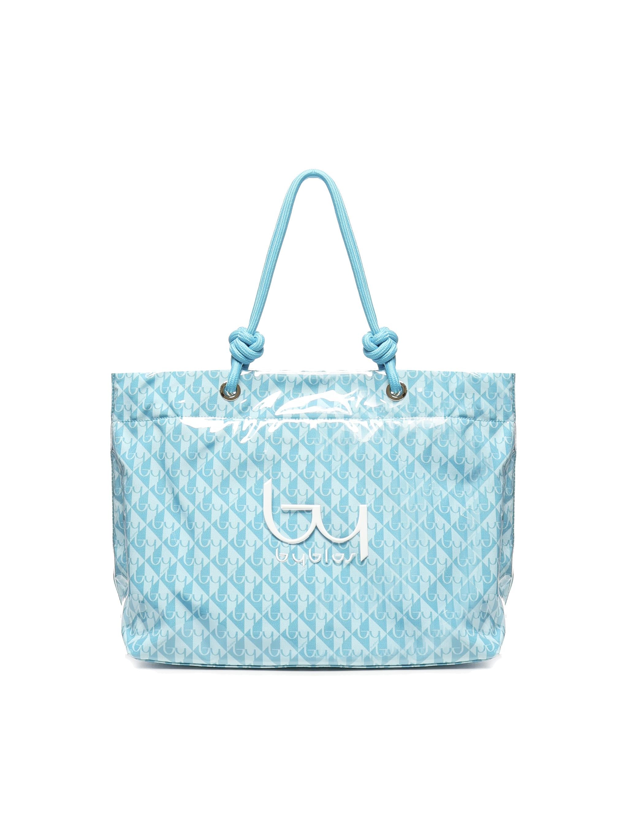 Shopper Aruba in PVC BYBS38A01A TURQUOISE BY BYBLOS 
