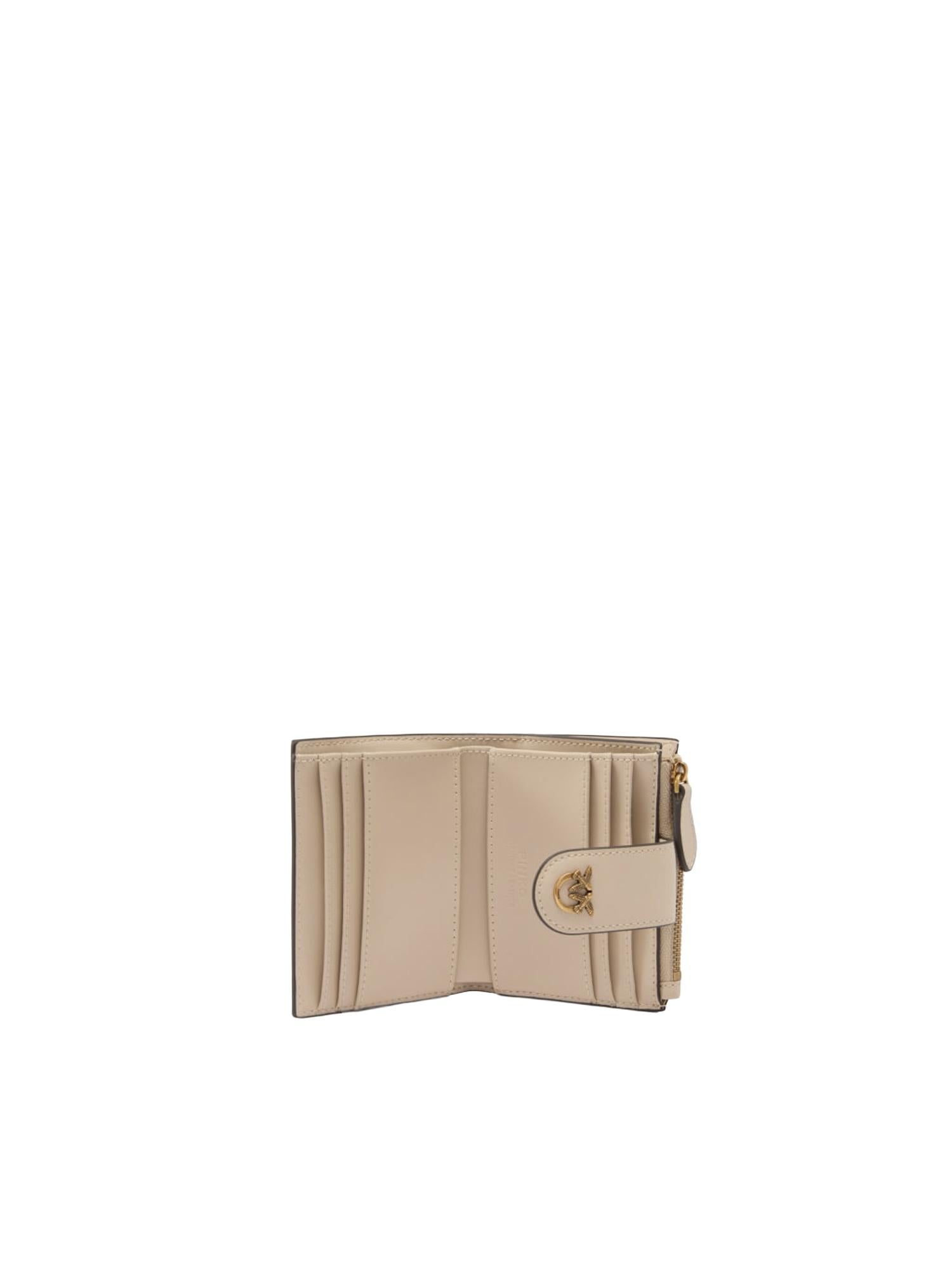 Portafoglio in pelle con logo 103610 A0F1C50Q PINKO 