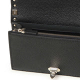 Mini bag con catena Rockstud in vitello granato 8W2P0Y59 VSH0NO VALENTINO GARAVANI 
