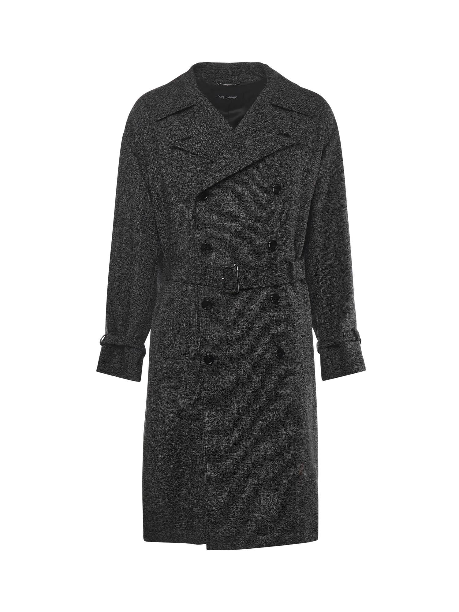Trench doppiopetto in lana G052KT FM2G4S8031 DOLCE & GABBANA 