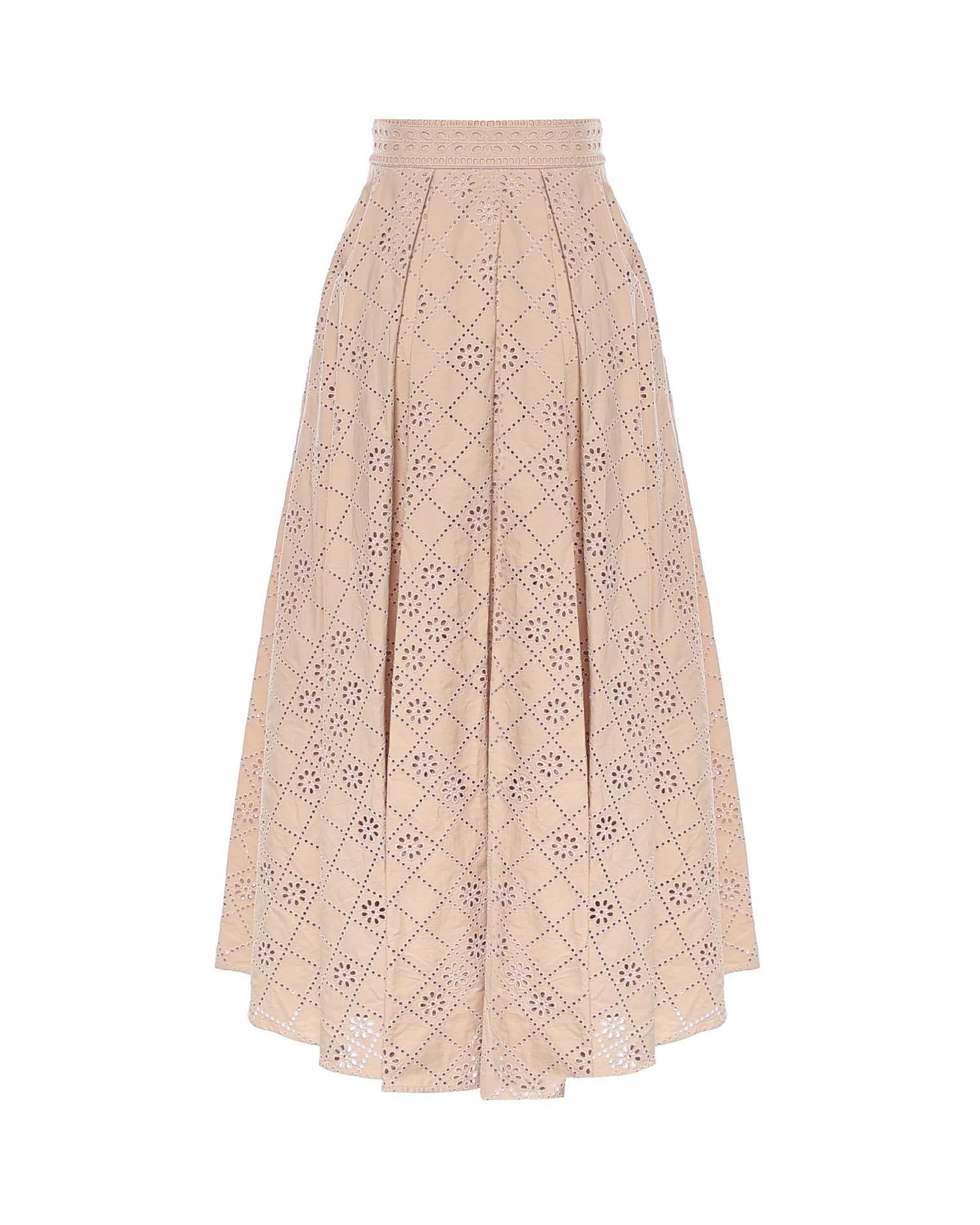 Gonna lunga in pizzo Sangallo A01101622 0180 ALBERTA FERRETTI 
