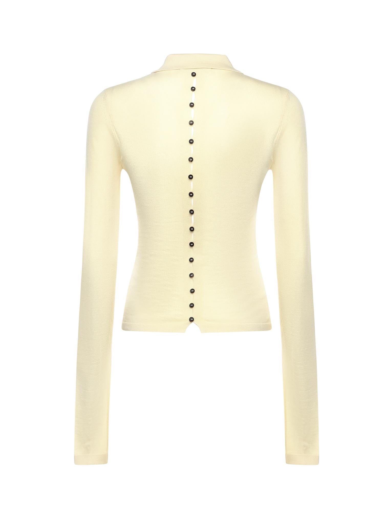 Polo "Le Polo Merino" in misto merino 25HPOW00806AK00145 205 JACQUEMUS 