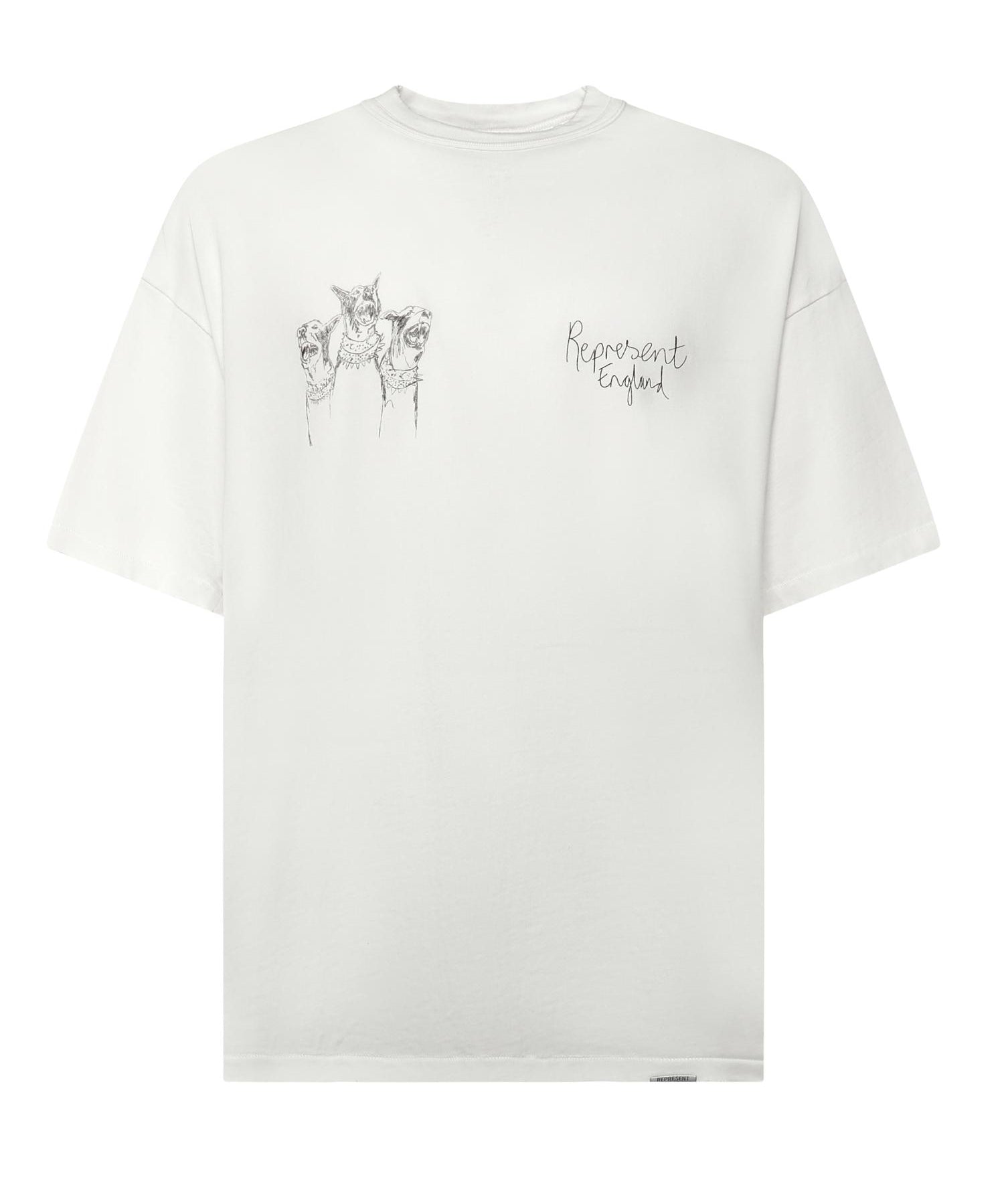 T-shirt "Hand Drawn Thoroughbred" in cotone MLM100383 72 REPRESENT 