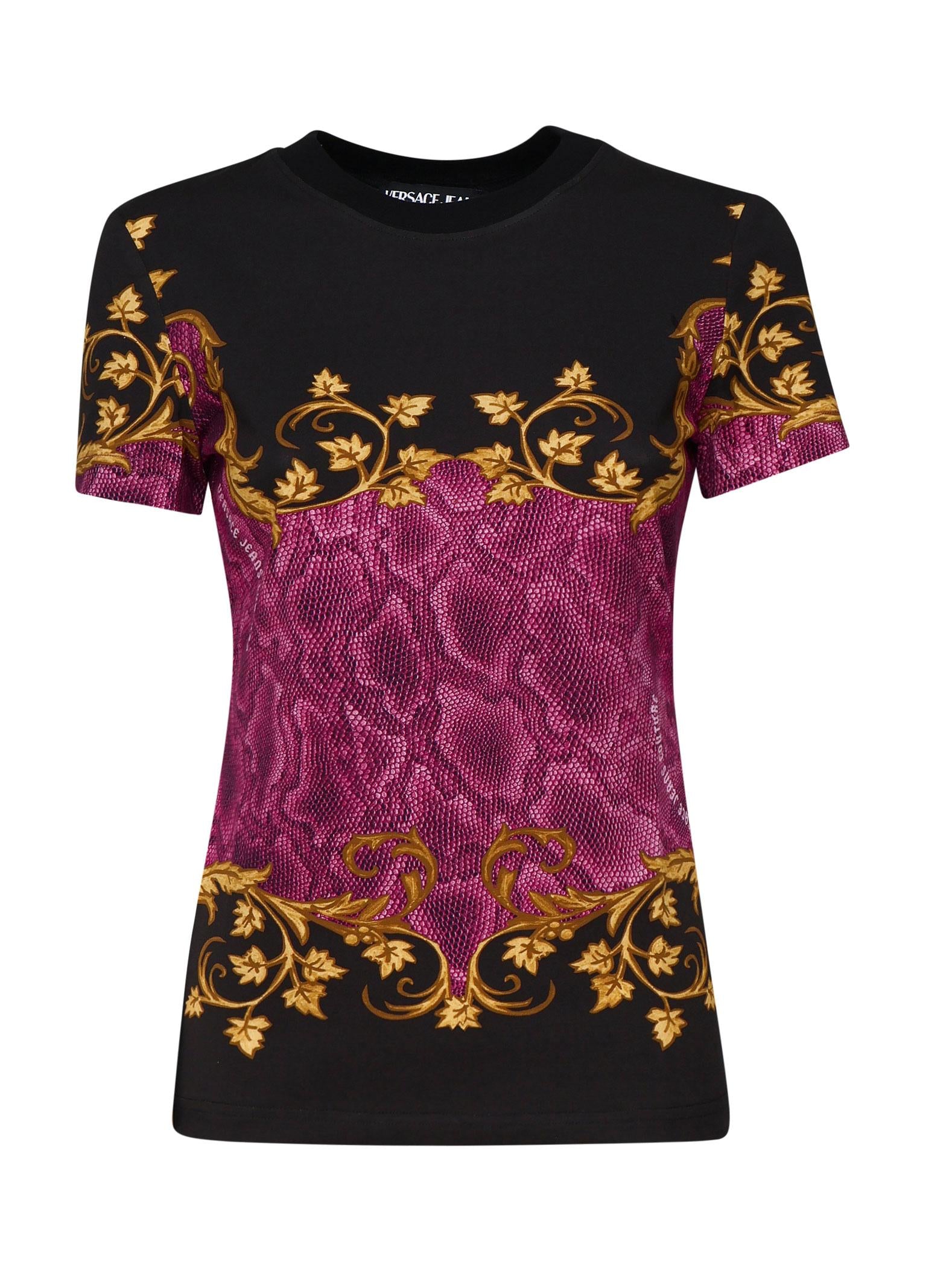 T-shirt in cotone 77HAH6P8 JS425R09 VERSACE JEANS COUTURE 