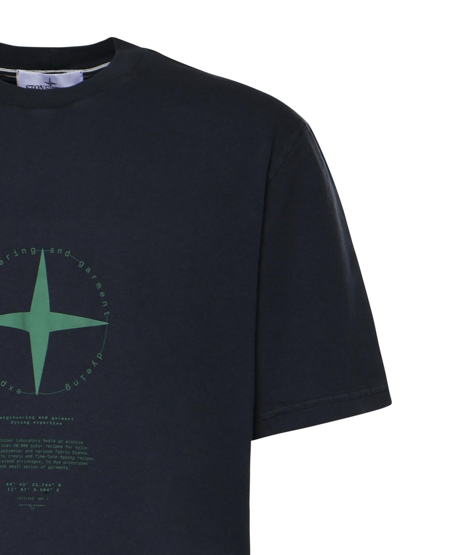 T-shirt con stampa 'Light Compass' L1S152100001 S0363V0020 STONE ISLAND 