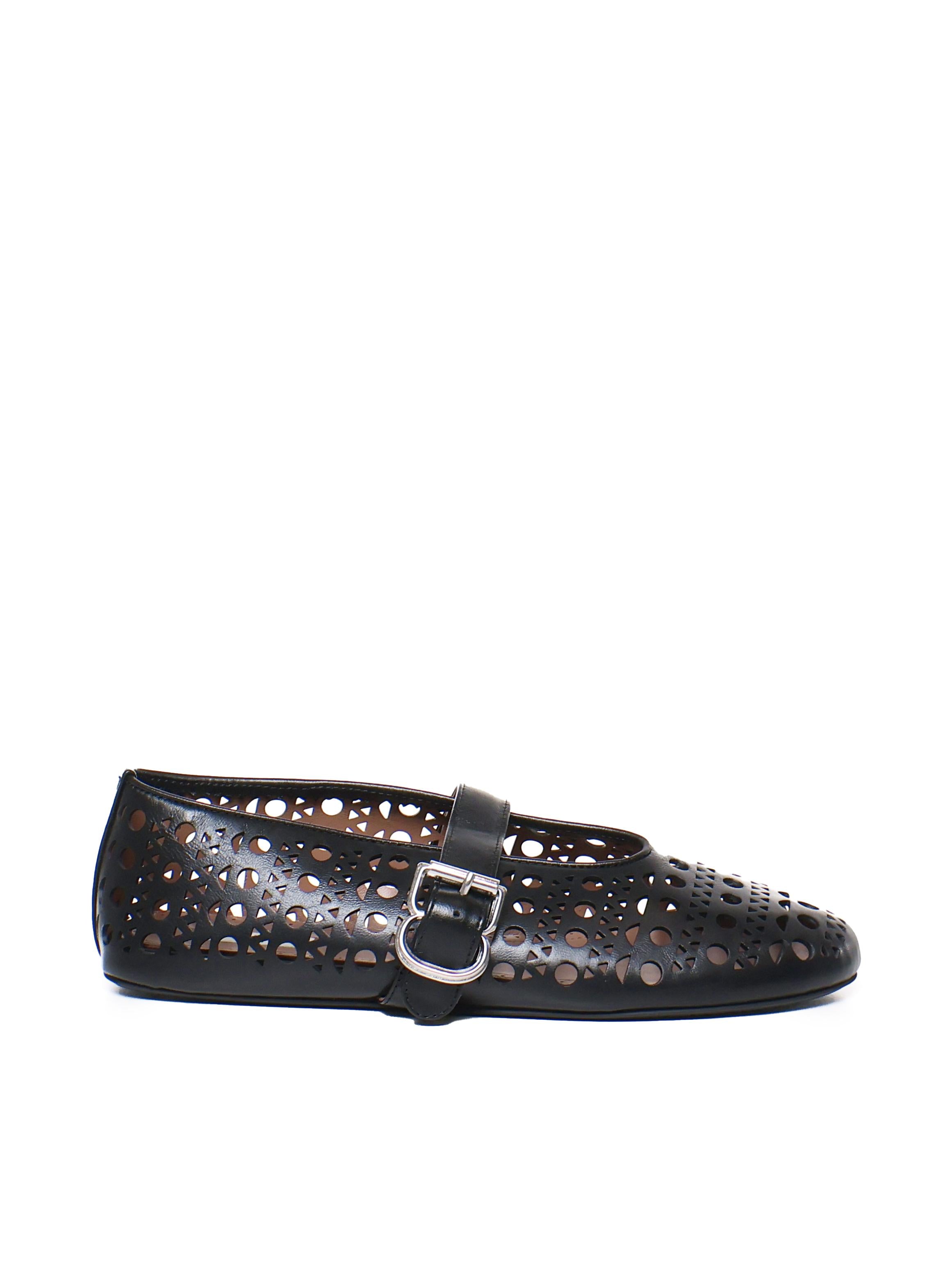 Ballerine in pelle di capra Vienne AA3A029CK216 999 ALAIA 