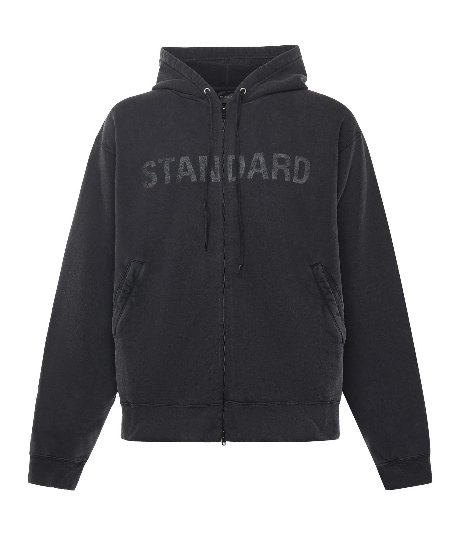 Hoodie con zip Standard in pile dry 850338 TTVC81041 BALENCIAGA 
