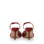 Slingback Hangisli in raso 4190473 6049 MANOLO BLAHNIK 