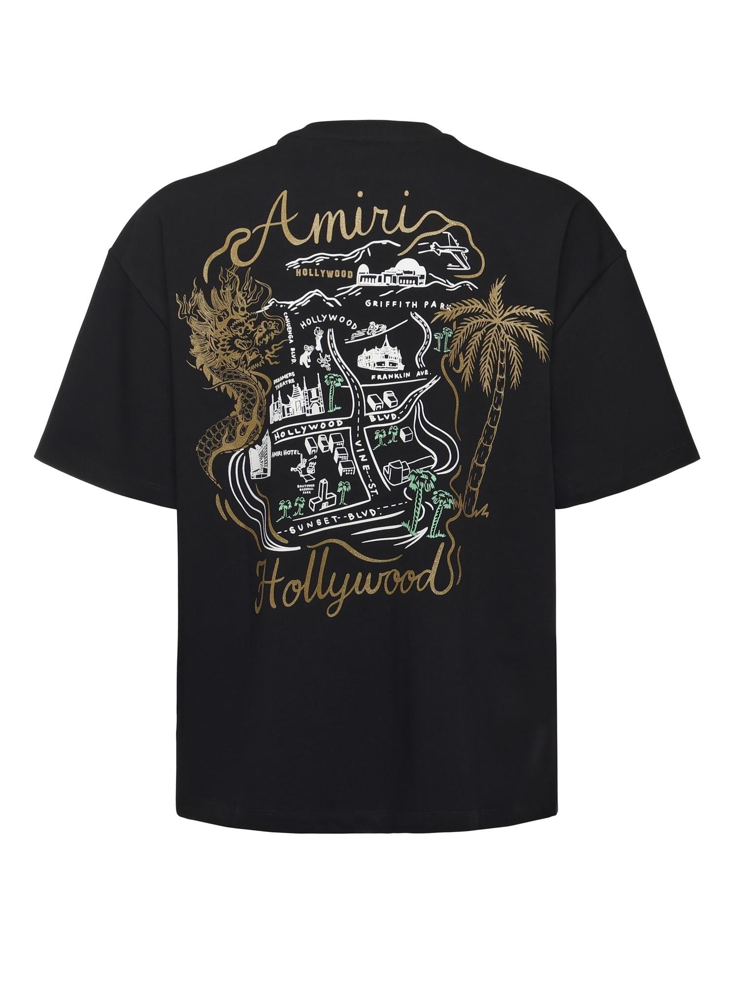 t-shirt oversize Hollywood in cotone AMJYTE1237 001 AMIRI 