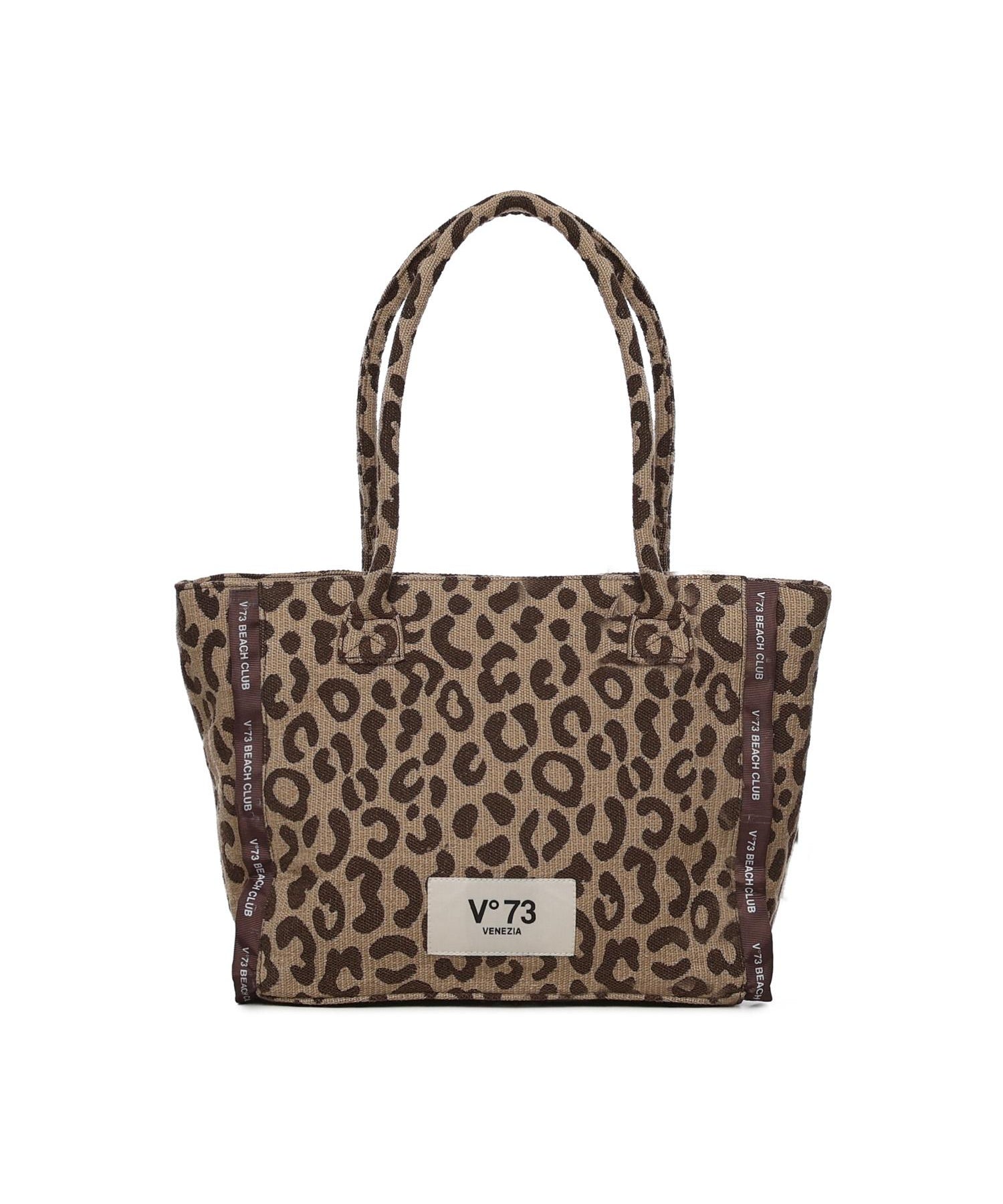 Borsa shopping mini con logo 73BS9MV02M ILENEBEIGE/MORO V° 73 