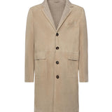 Cappotto in pelle scamosciata L75CAPL01PEL0L002 02 ELEVENTY 