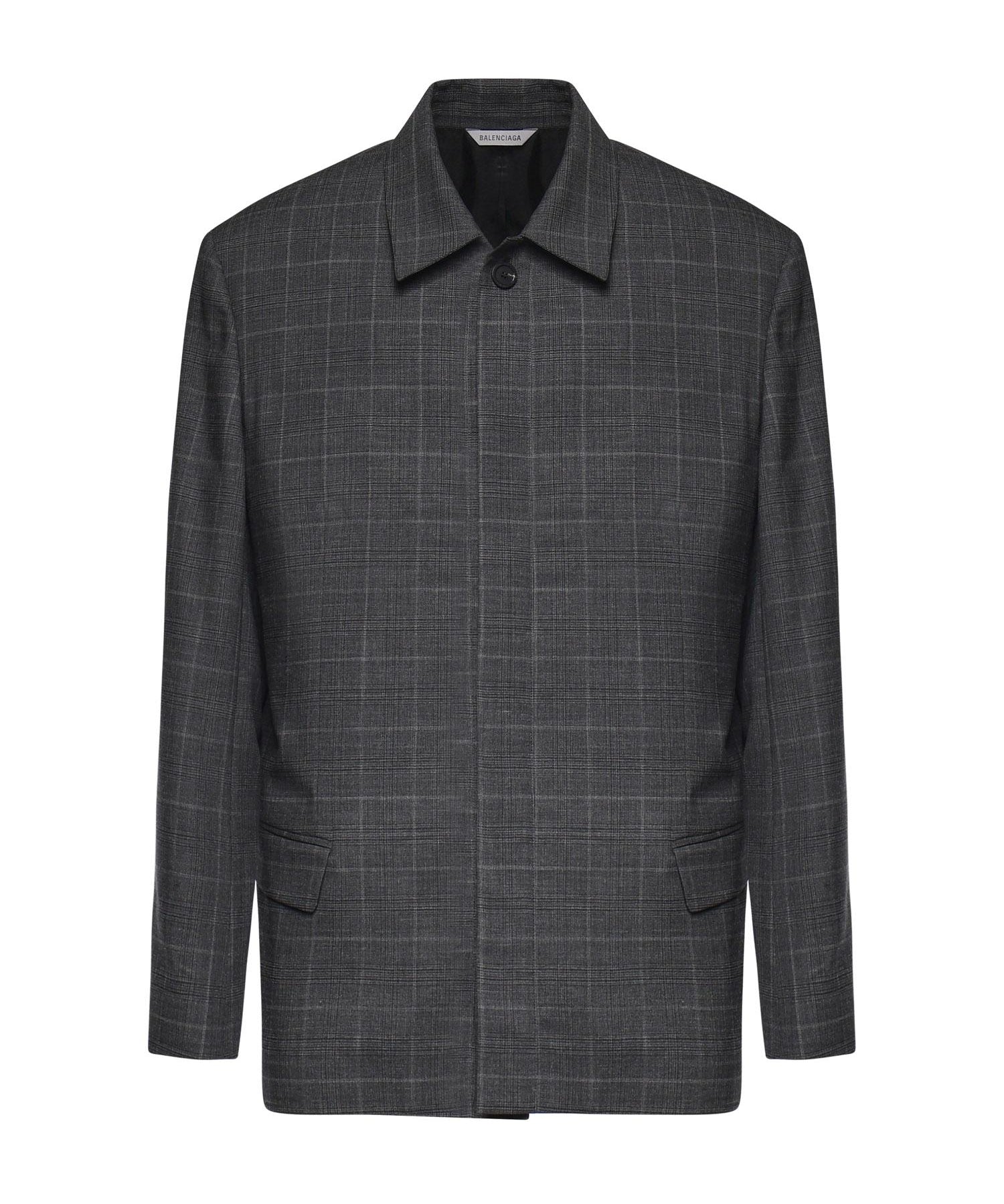 Giacca check in lana 866521 TQT081441 BALENCIAGA 