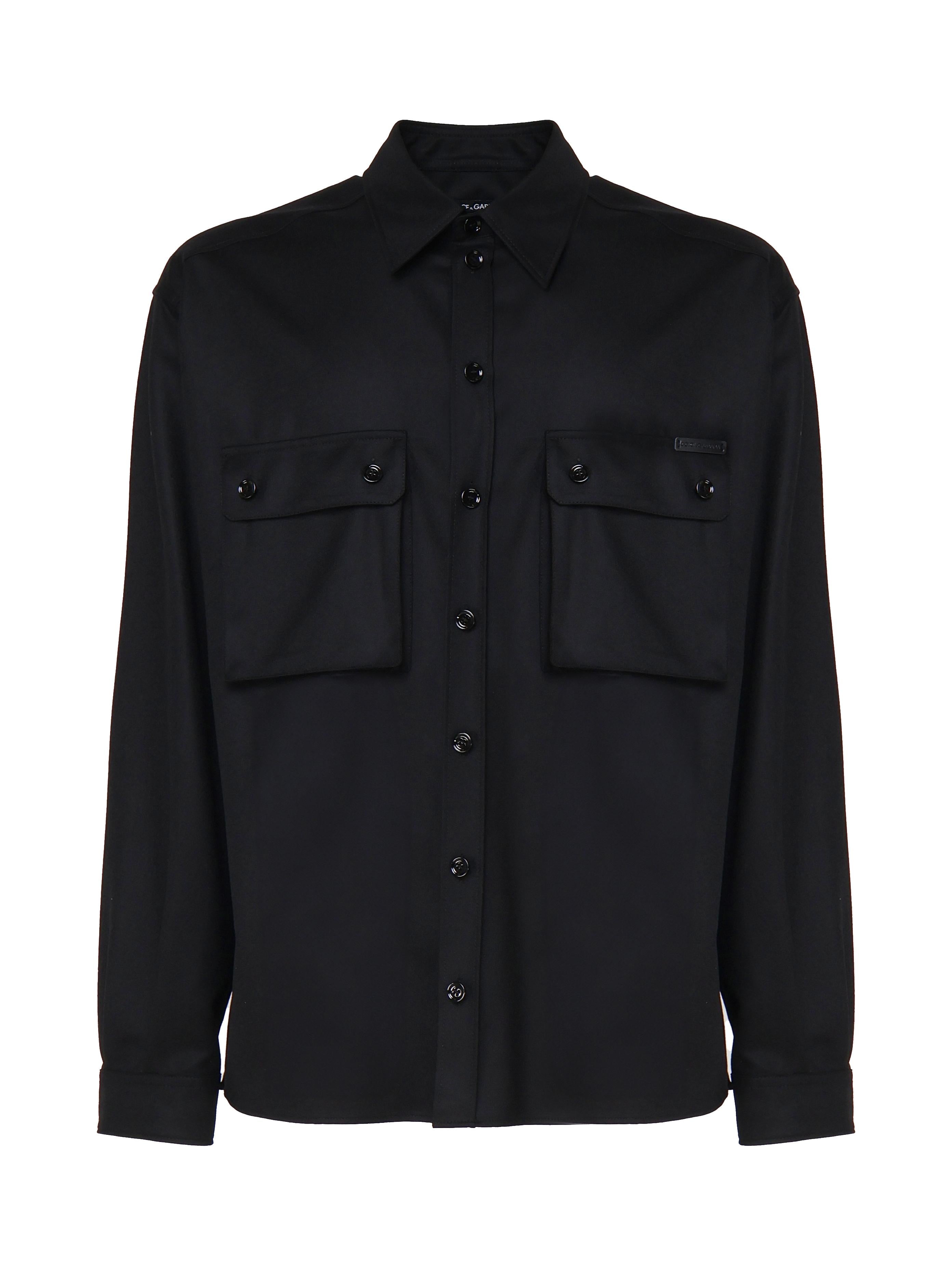 Camicia in lana vergine G5MD1T FU21QN0000 DOLCE & GABBANA 