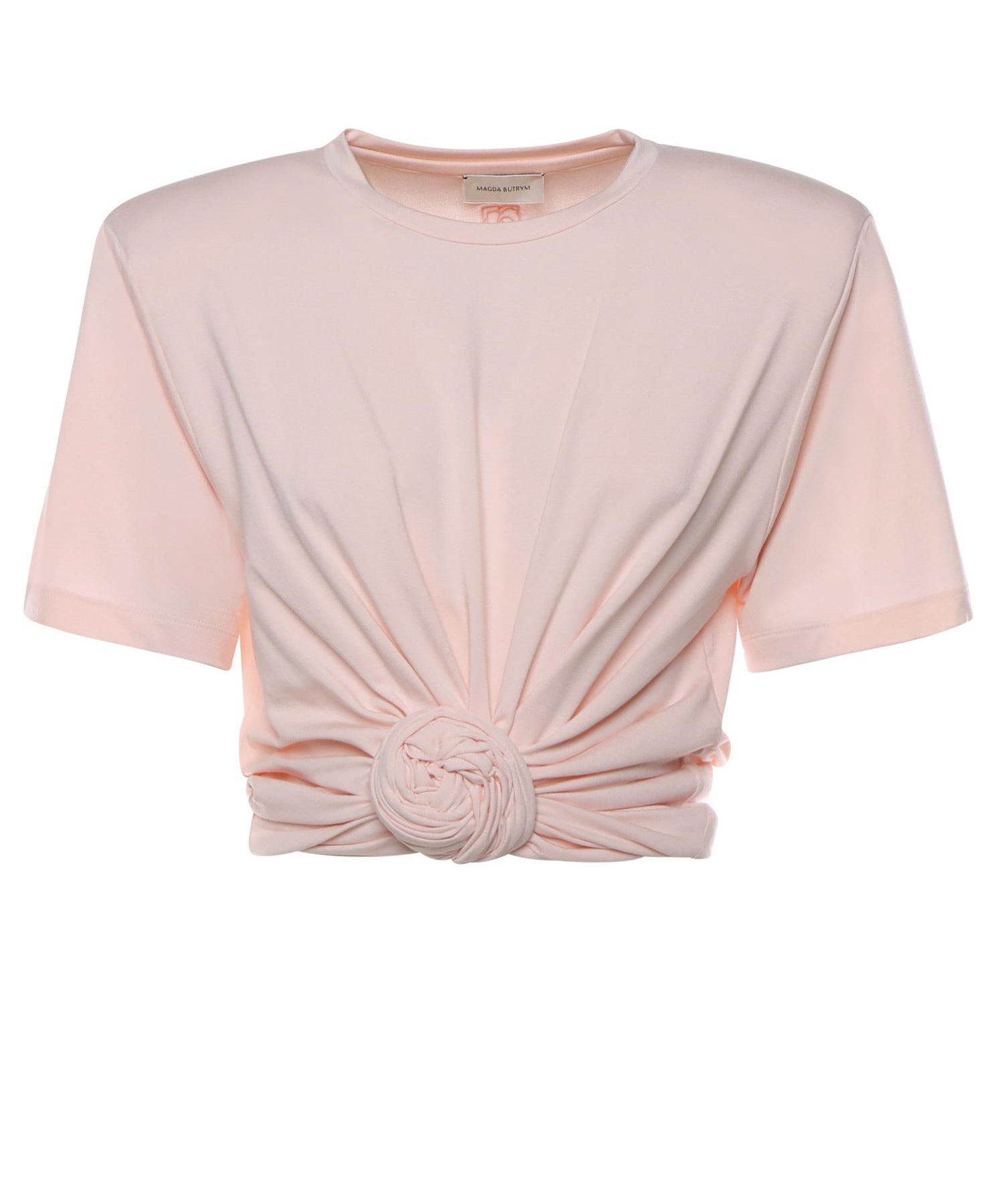 T-shirt cropped con nodo 101426  MAGDA BUTRYM 