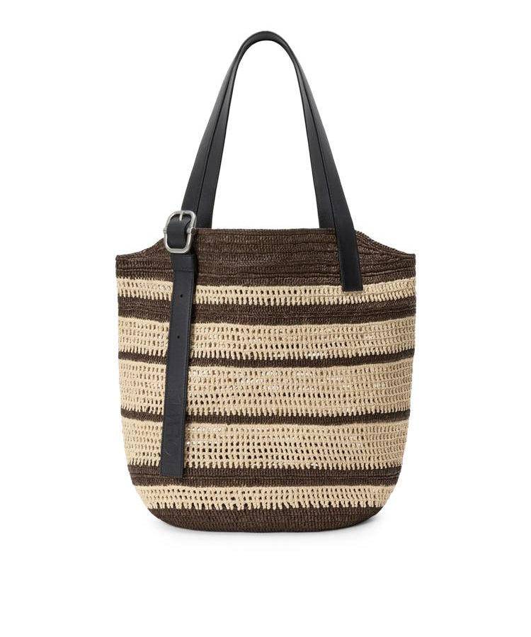 Borsa cesto Loop in rafia BB22LOBX01 9587 LOEWE 