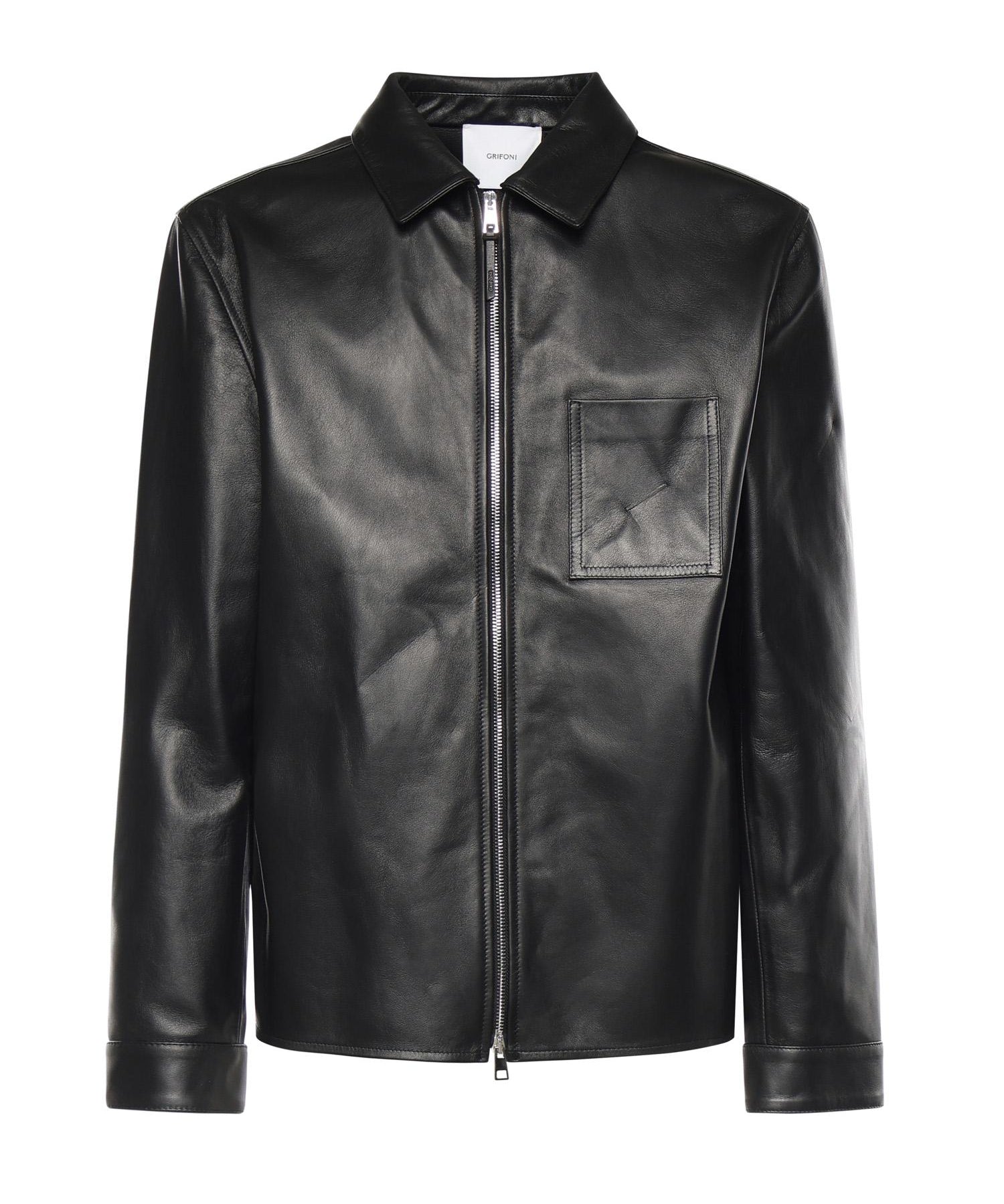 Overshirt in pelle G6AB0068 99 GRIFONI 