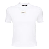 T-shirt in gros grain 24ETSW00133AJ00124 100 JACQUEMUS 