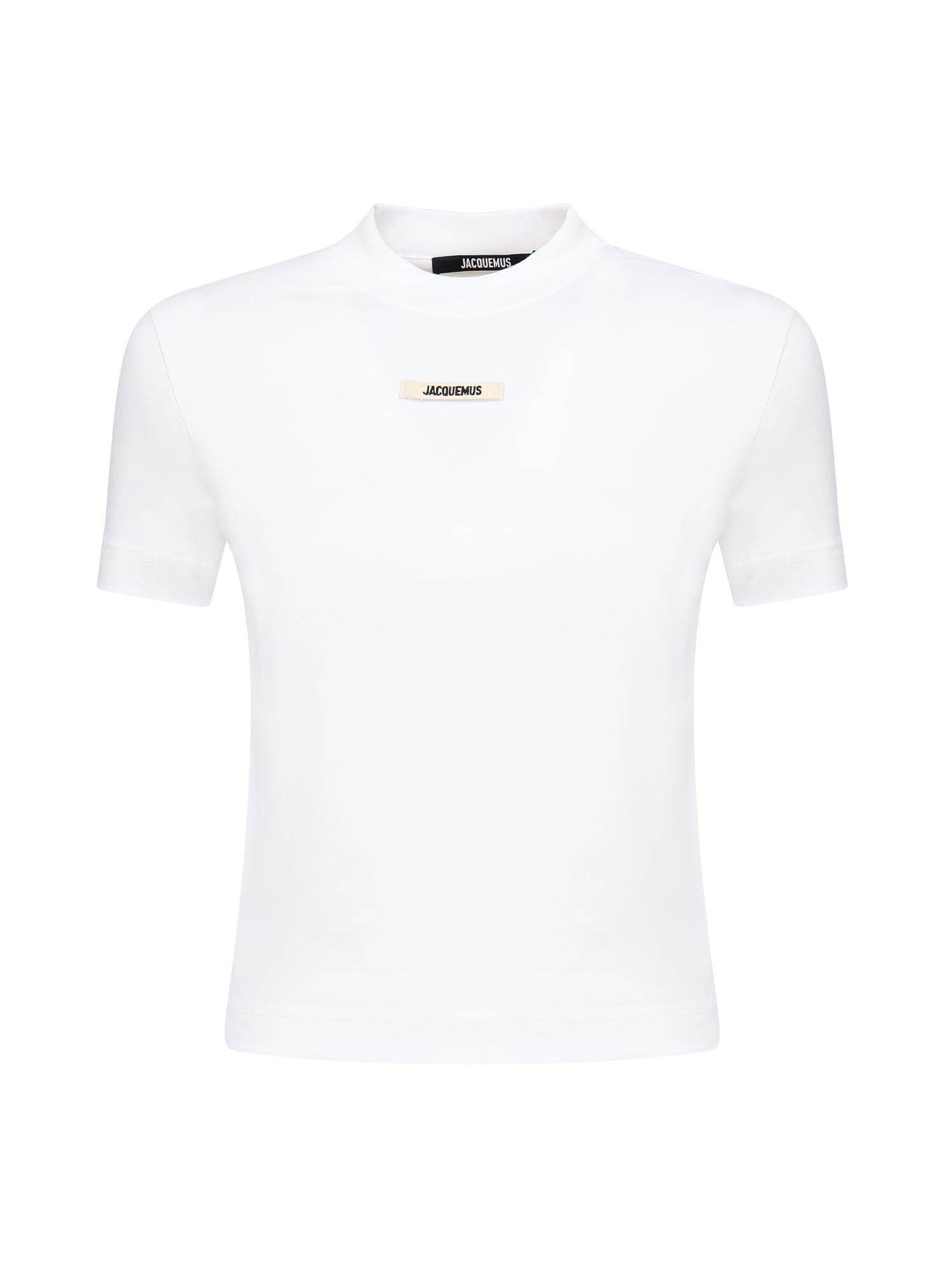 T-shirt in gros grain 24ETSW00133AJ00124 100 JACQUEMUS 