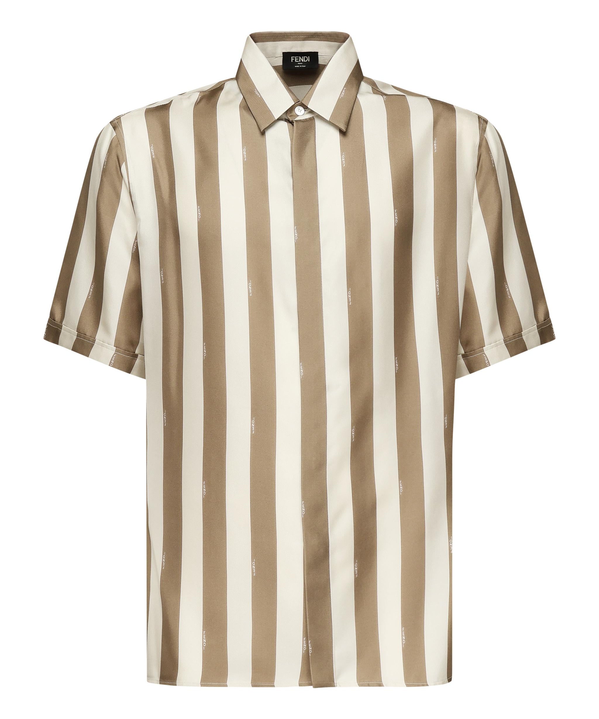 Camicia in seta Pequin FS0795 AU6ZF1QYZ FENDI 