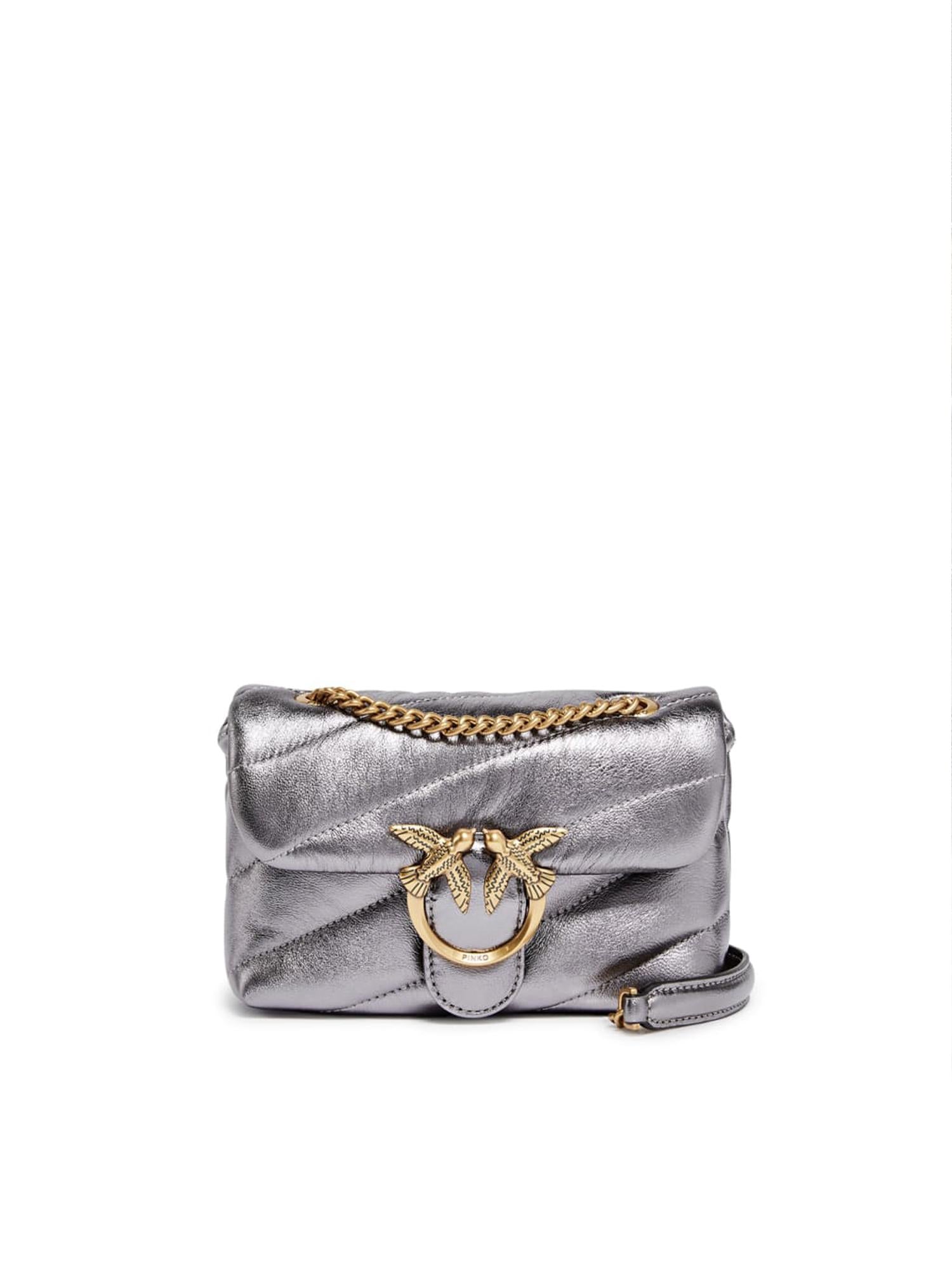 Borsa a tracolla Baby Love Bag Puff in nappa laminata 100040 A360IEHQ PINKO 