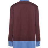 Camicia In Cashmere E Popeline MK1962 17HJF041F MIU MIU 