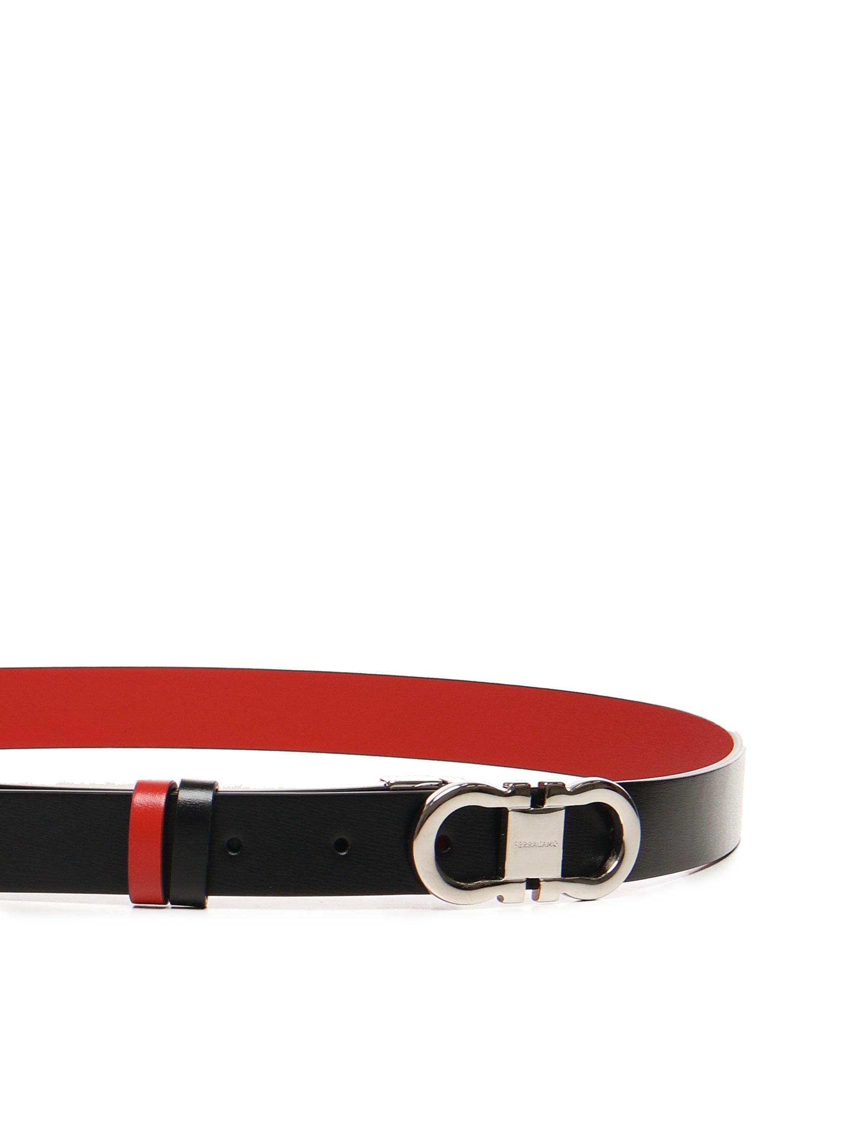 Cintura regolabile e reversibile Gancini<BR/> 230294 781813013 FERRAGAMO 